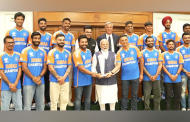विश्वकप विजेता क्रिकेट टिमसँग प्रधानमन्त्री मोदीको भेट