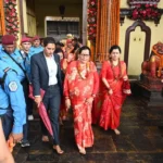 तीजमा प्रथम महिला पौडेलद्वारा पशुपतिनाथमा पूजाअर्चना